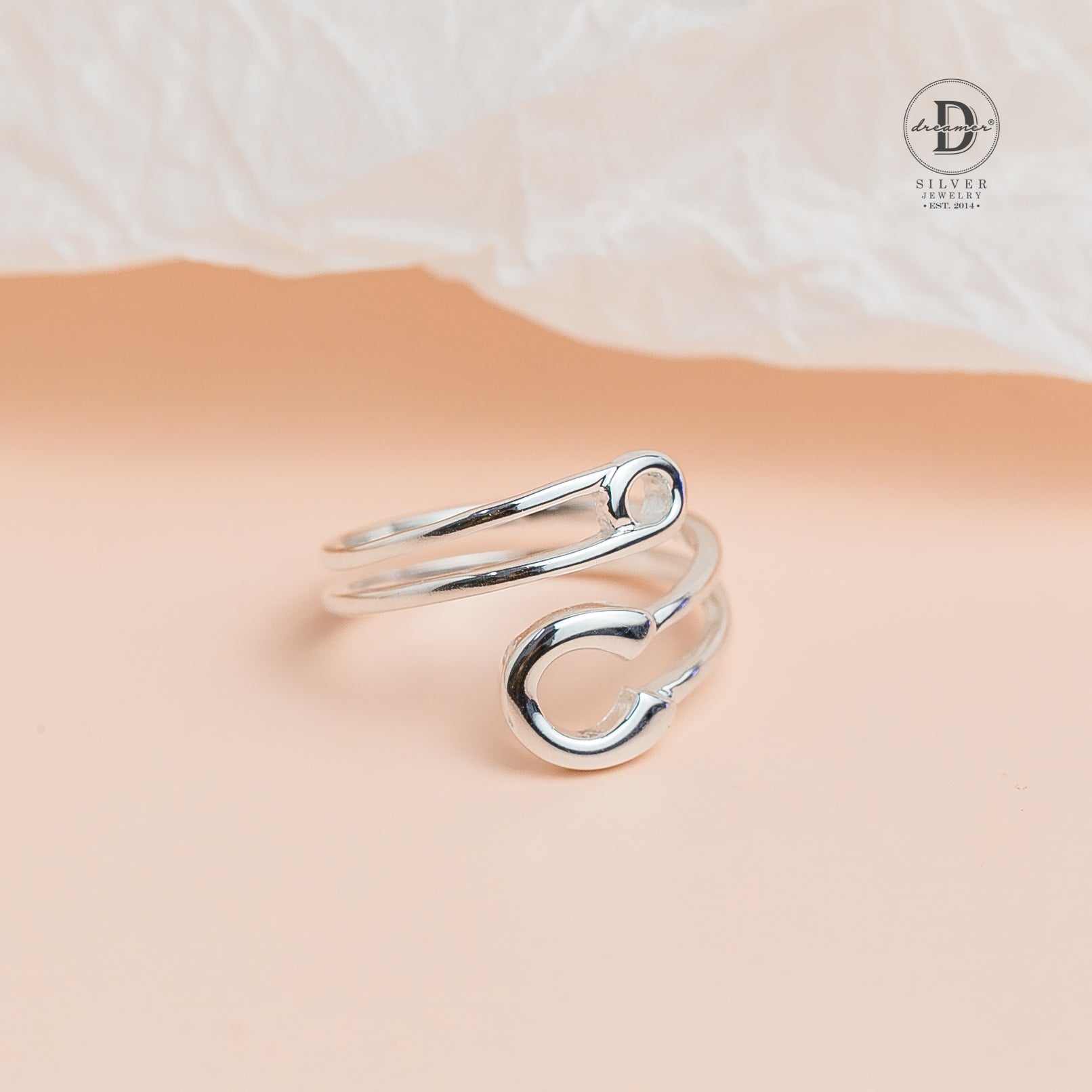 Nhẫn Kim Tây Cá Tính - Nhẫn Bạc 925 Unisex - Big Pin Twist Silver Ring - 2000NT