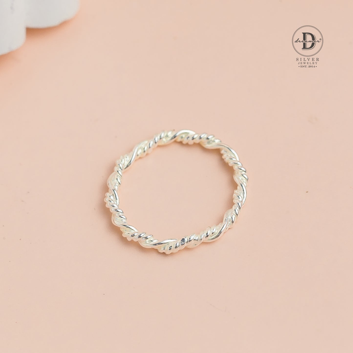 Handmade Minimal Twist Norah Sterling Silver Ring -  Nhẫn Bạc 925 Kiểu Xoắn 3 Dày Dặn 1002NT