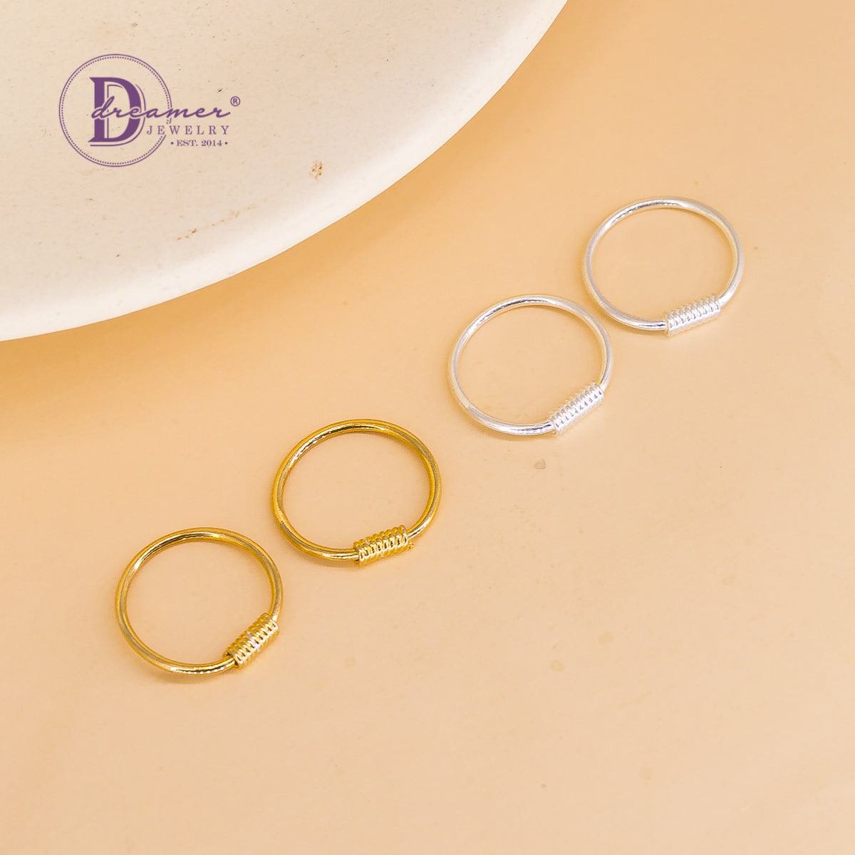 Bông Tai Khoen Hình Học Đơn Giản Minimal Bạc 925 - Minimal Geometric Hoops