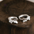 Bông Tai Khoen Bướm Bạc 925 - Butterfly Hoops Sterling Silver BT084