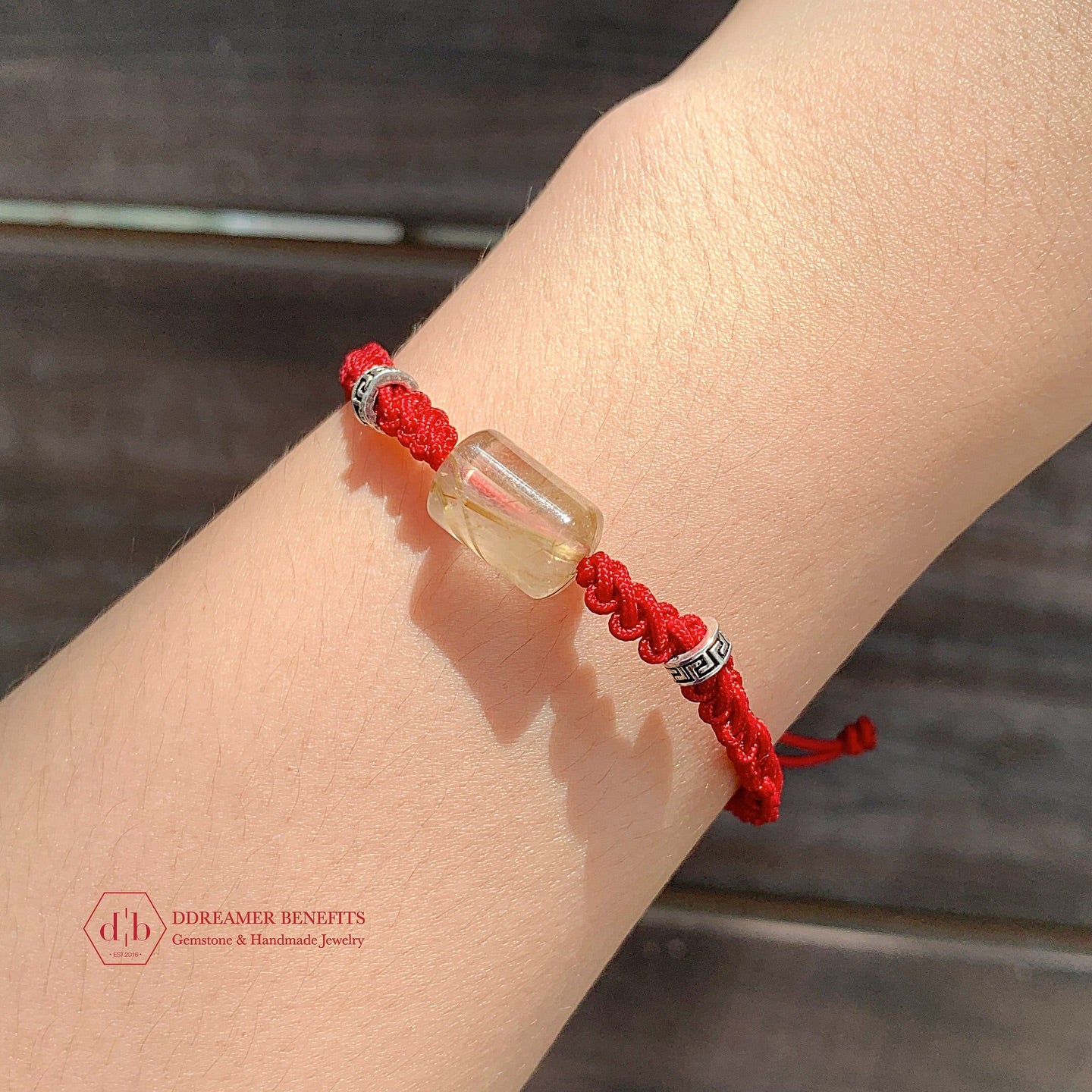 [NHIỀU MẪU] Vòng Thắt Đá Thạch Anh Tóc Vàng & Charm Bạc 925 - Golden Quartz Handmade Braid Bracelets with Silver 925 Charms