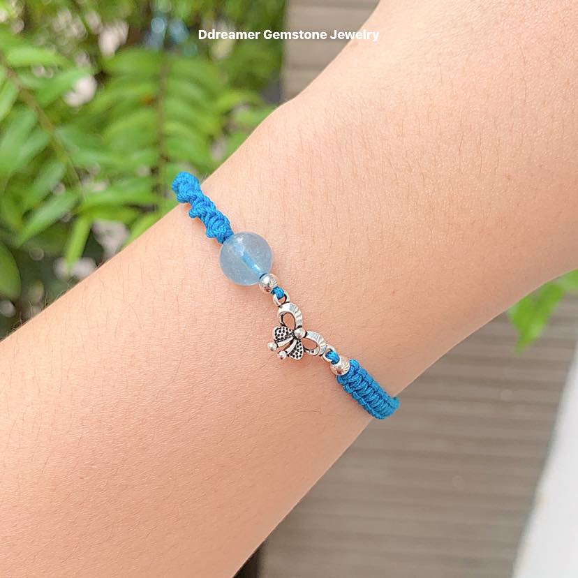 [3 MẪU] Vòng thắt thủ công charm bạc 925 & đá thiên nhiên đủ màu sắc - Natural Stone Handmade Braid Bracelets