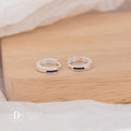 Mini Huggie Hoops Earrings Sterling Silver - Size 10mm 3257BTK