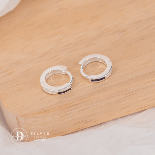 Bông Tai Khoen Tròn Trơn Mini - Size 10mm - Mini Silver Hoops