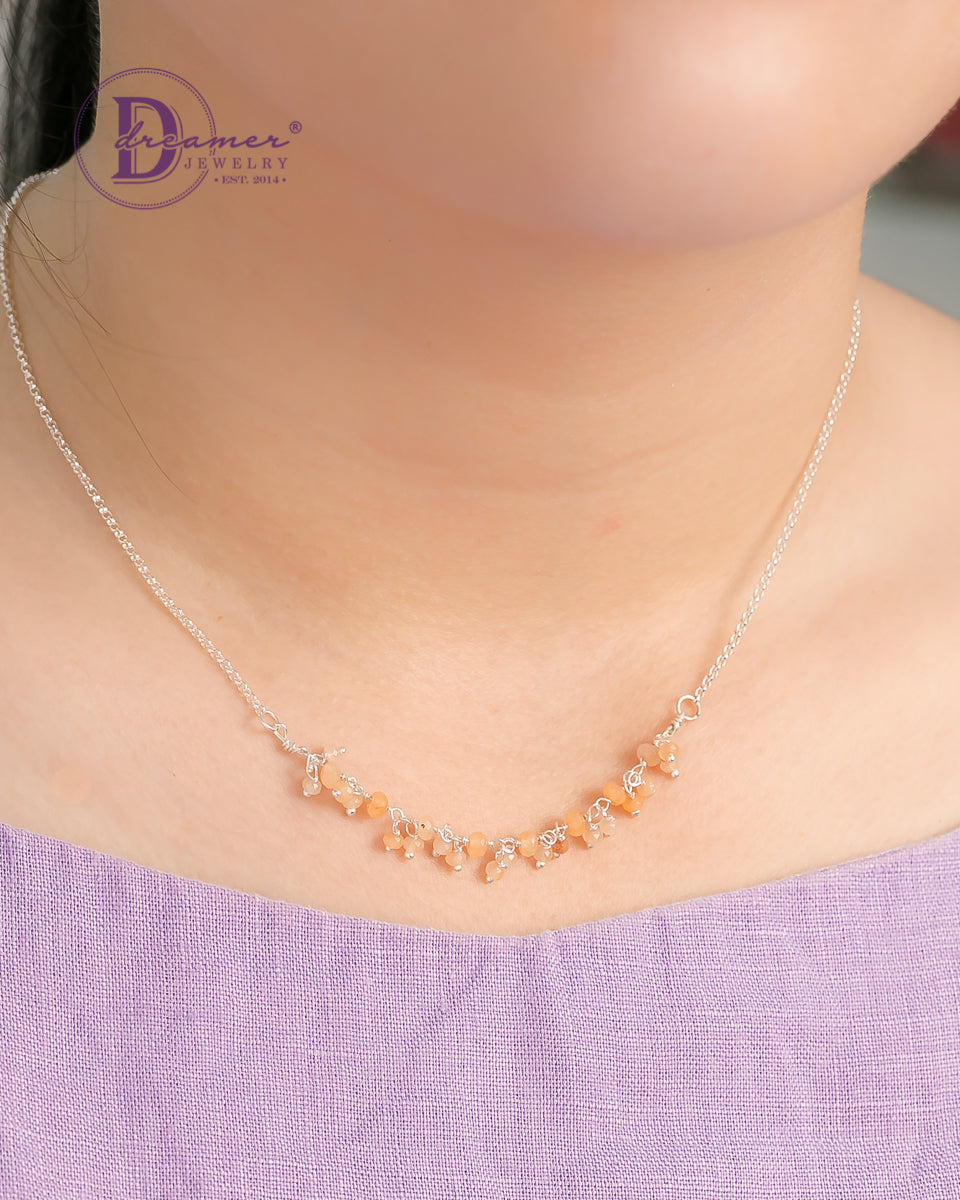 Natural Stone 925 Sterling Silver Necklaces