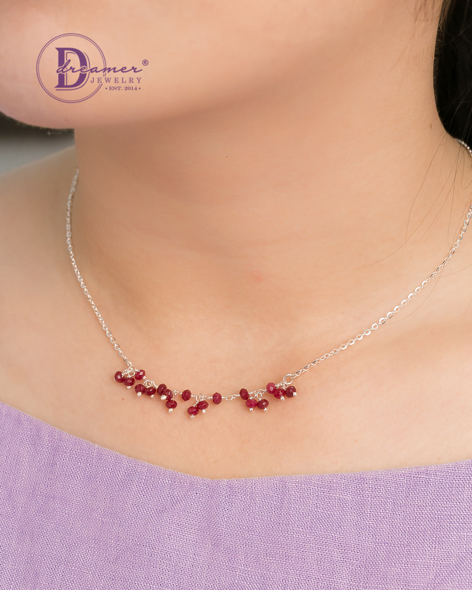 Natural Stone 925 Sterling Silver Necklaces