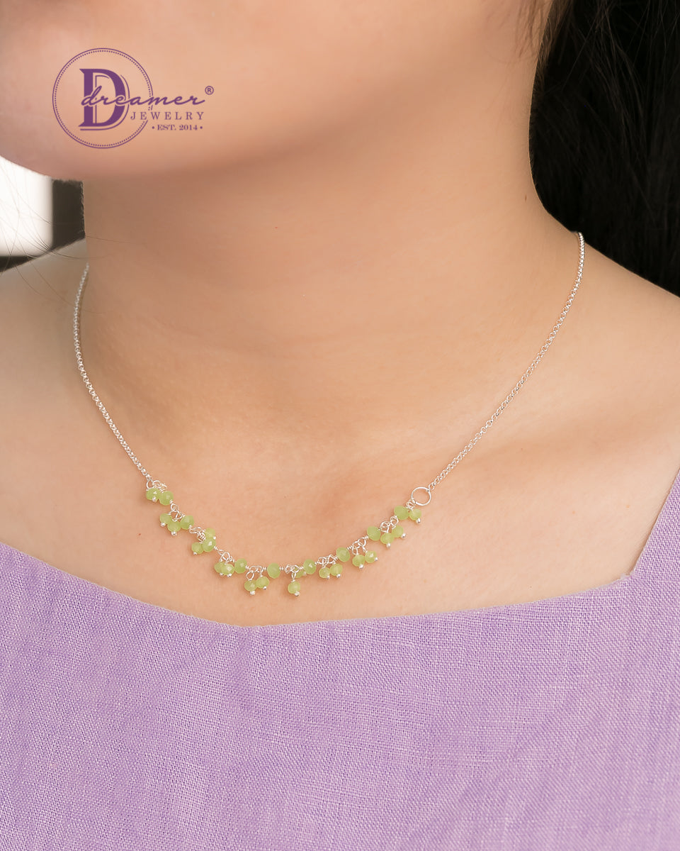 Natural Stone 925 Sterling Silver Necklaces
