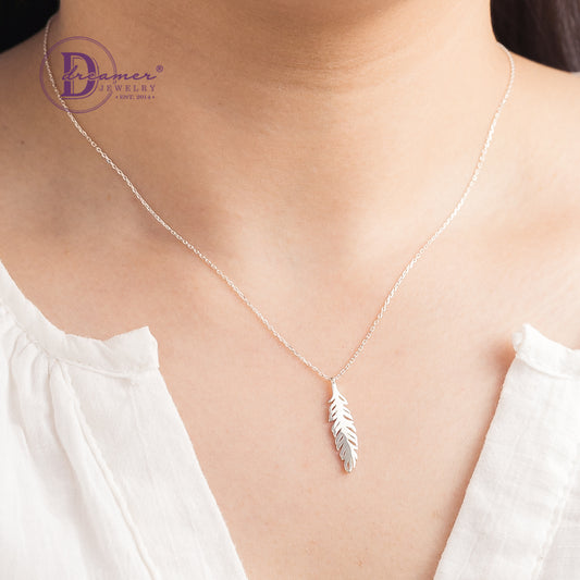Dây Chuyền Lông Vũ Bạc 925 - Feather Silver Necklace