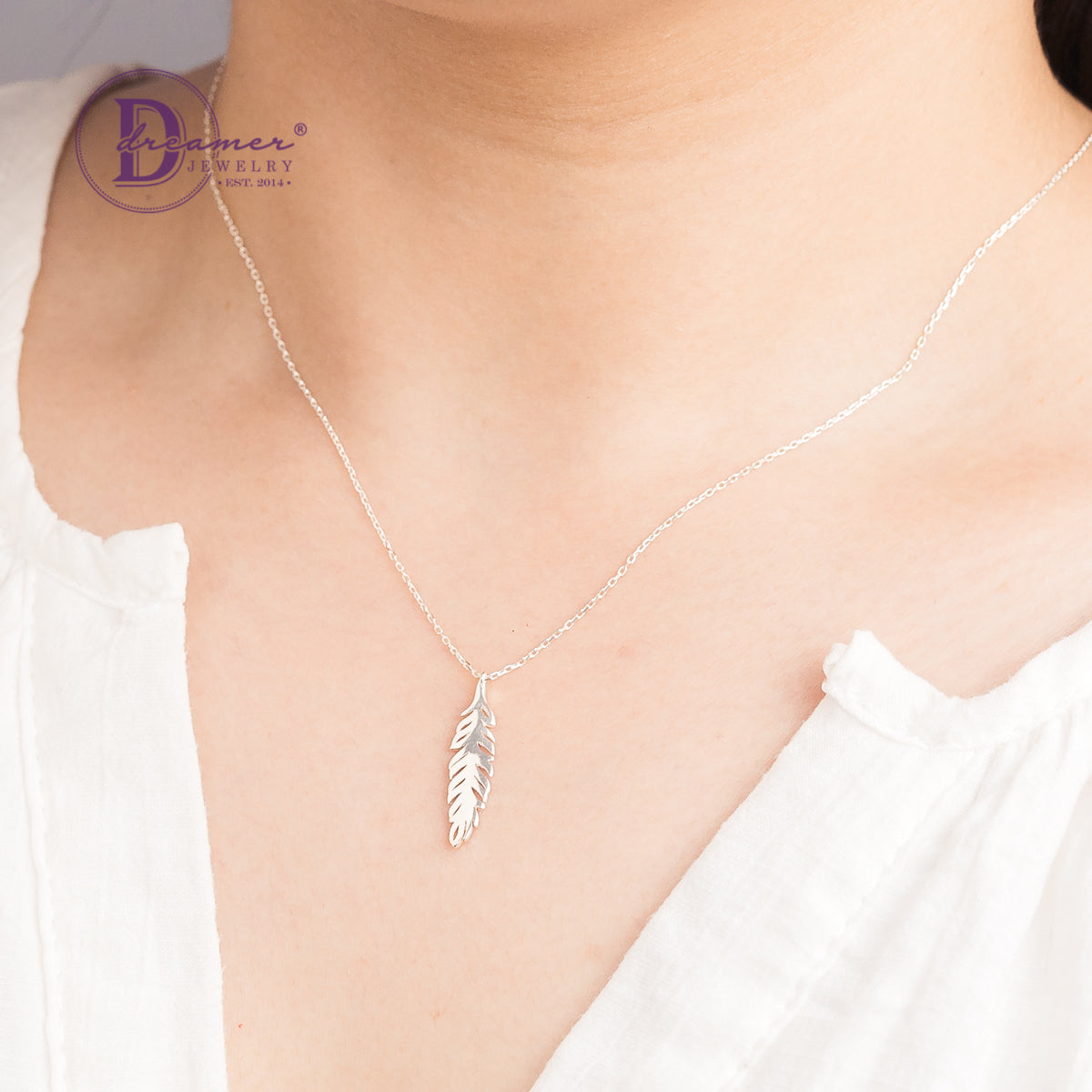Dây Chuyền Lông Vũ Bạc 925 - Feather Silver Necklace