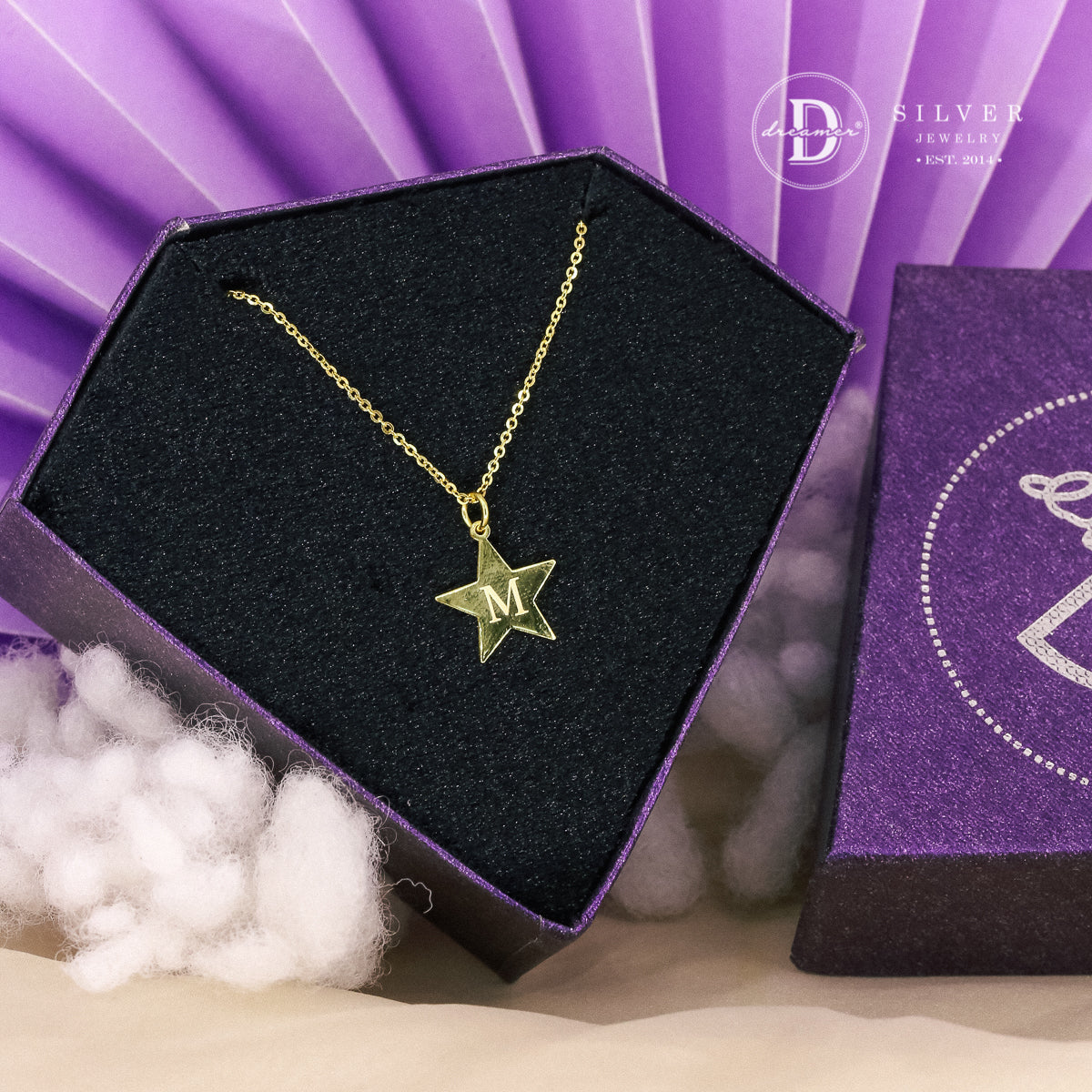 Dây Chuyền Mặt Ngôi Sao Trơn Khắc Chữ Theo Yêu Cầu