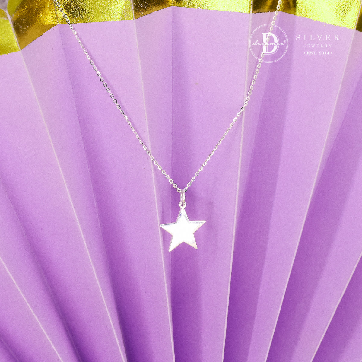 Dây Chuyền Mặt Ngôi Sao Trơn Khắc Chữ Theo Yêu Cầu