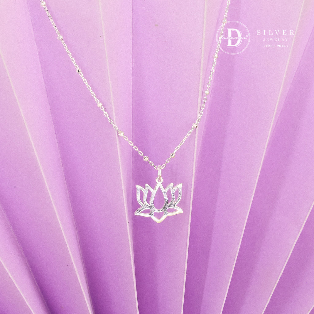 Dây Chuyền Bạc 925 Tháp Mười Lotus - Sen Non Tháp Mười