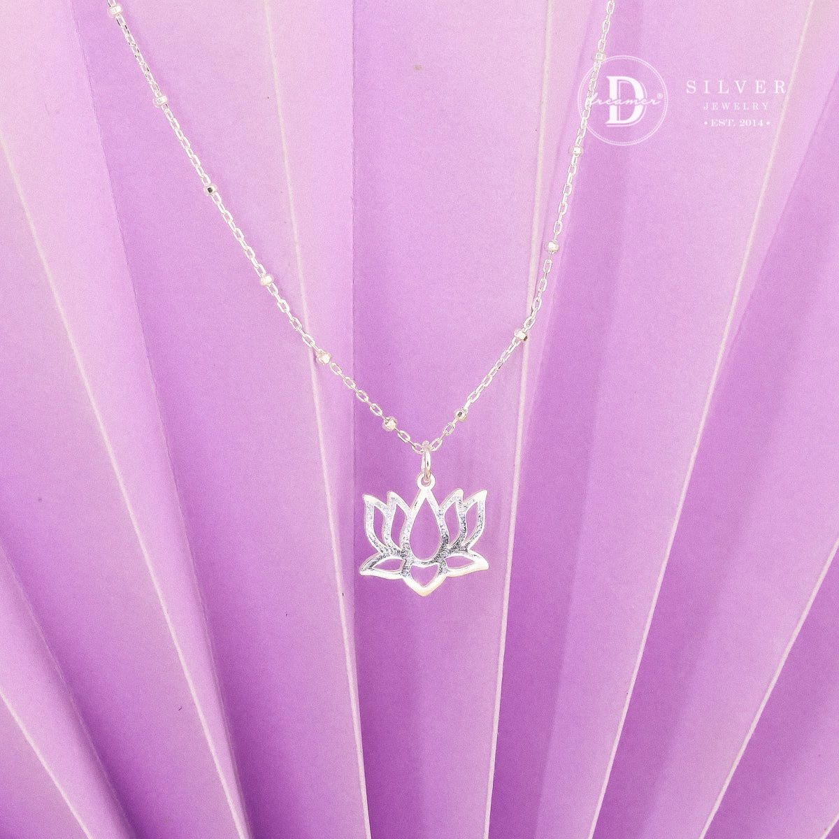 Tháp Mười Lotus 925 Sterling Silver Necklace - Vietnam Heritage Collection