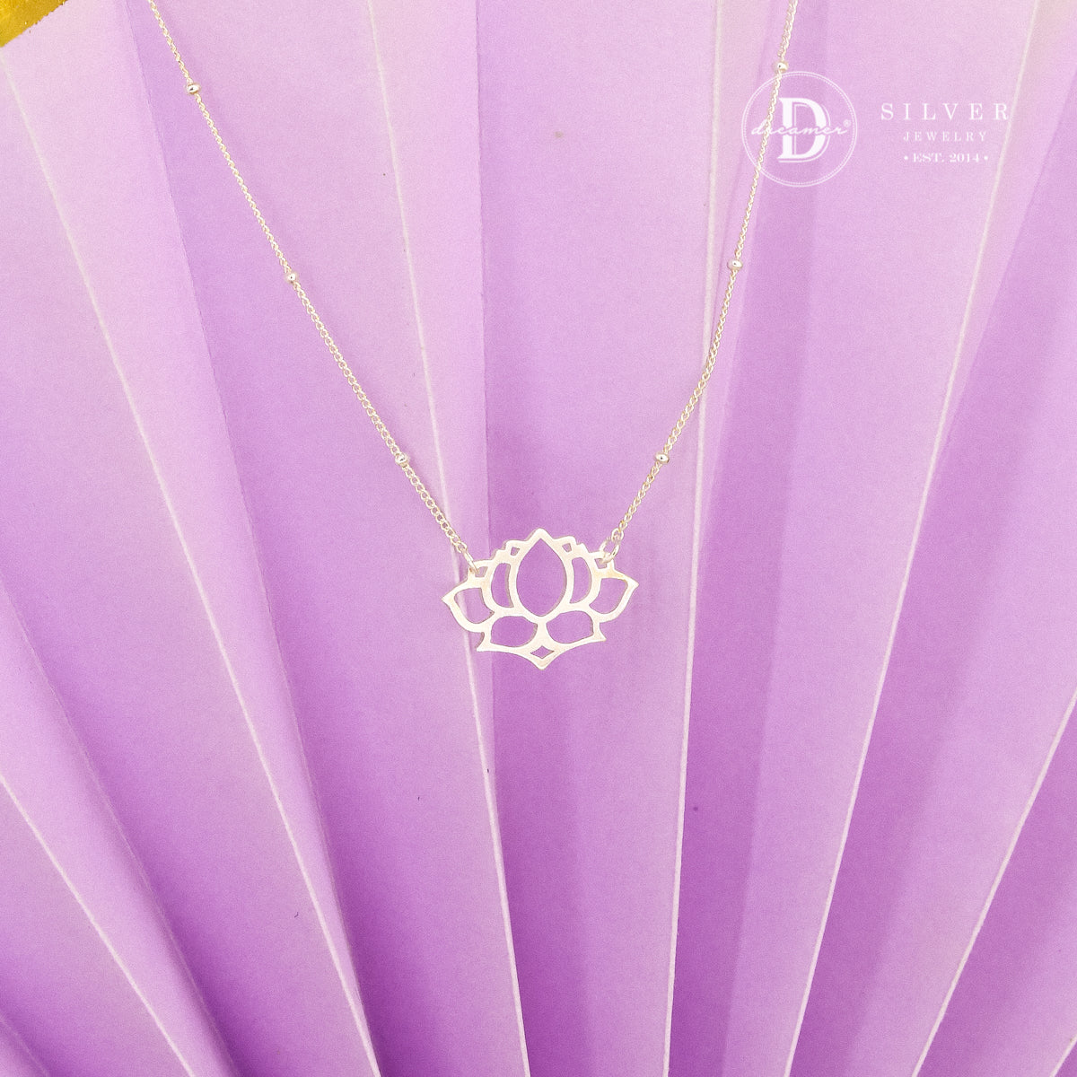 Dây Chuyền Hoa Sen Việt Nam Bạc 925 - Vietnam Lotus Sterling Silver Necklace