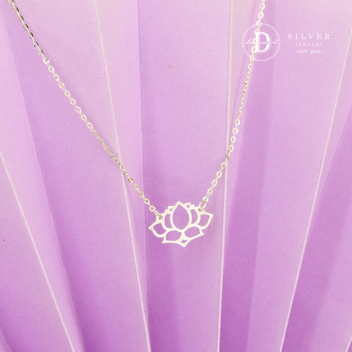 Dây Chuyền Hoa Sen Việt Nam Bạc 925 - Vietnam Lotus Sterling Silver Necklace