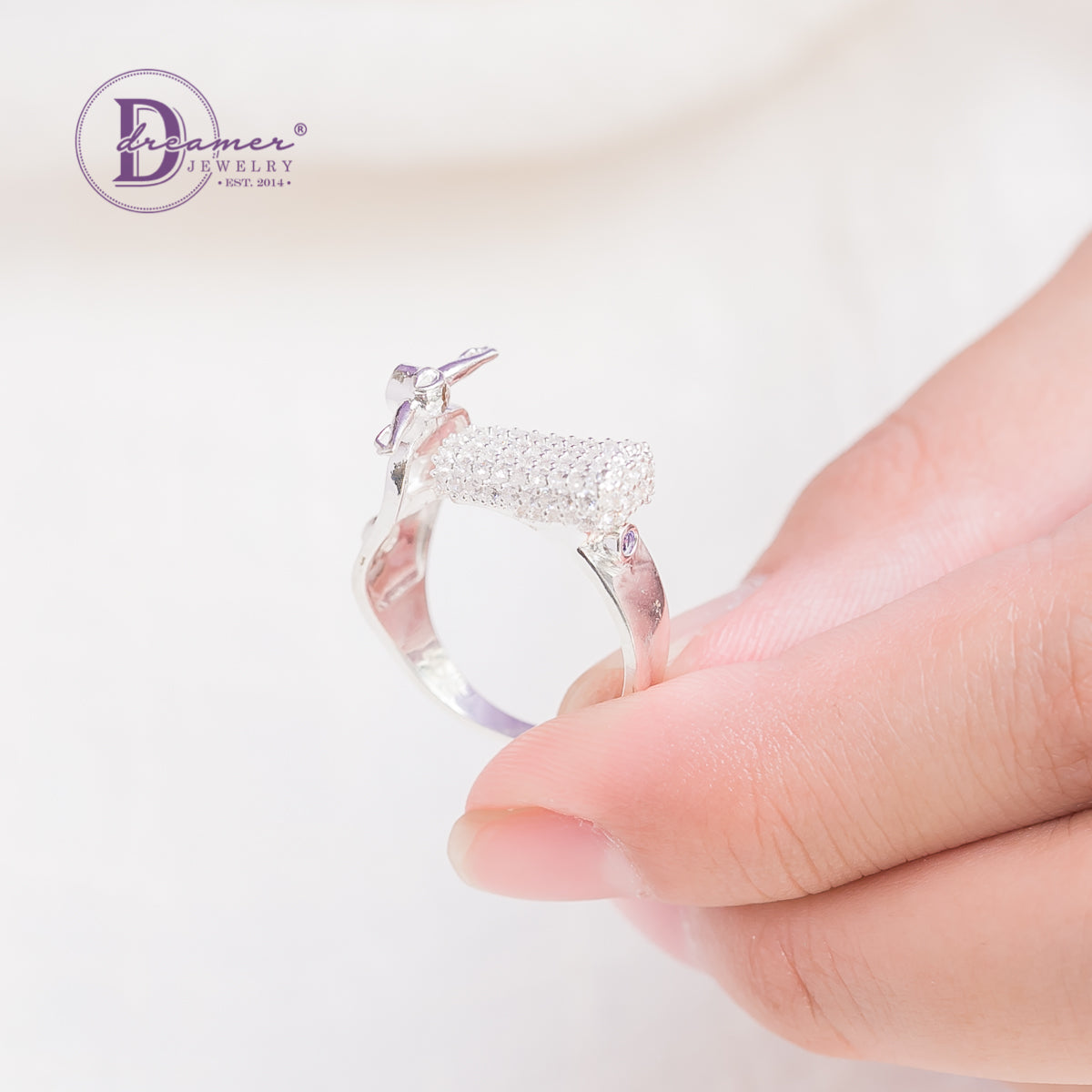 Nhẫn Xe Máy Vespa Bạc 925 Tinh Xảo - Sparkling Vespa Silver Ring (Limited Edition)
