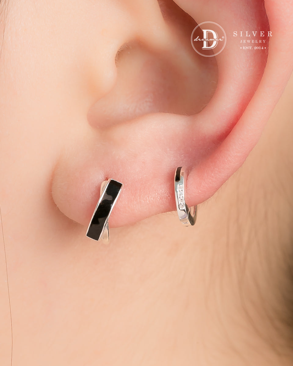 Bông Tai Khoen Tròn Trơn Mini - Size 10mm - Mini Silver Hoops